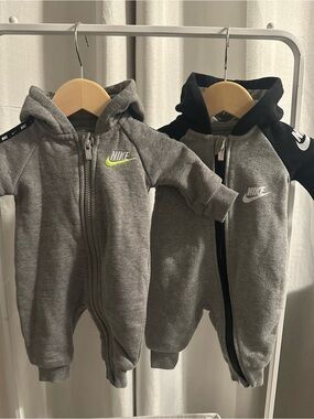 Nike Baby Long Sleeve Full Zip Hooded Coveralls